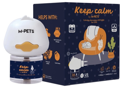 M-pets Keep Calm - Calming Pheromone Diffuser For Cats-us Standard 48ml
