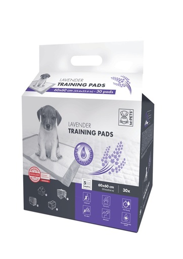 M-pets Lavender 60 X 60 Training Pads - 30 Pcs