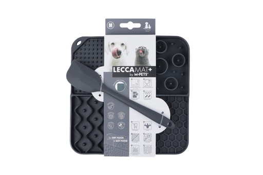M-pets Leccamat+ Scoop Set Black M