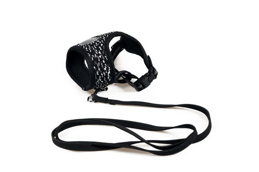 M-pets Letsgo Cat Harness & Leash Set - Black
