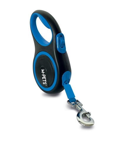 M-pets Liberty Dog Retractable Leash Blue - L / Blue