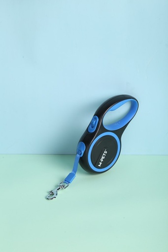 M-pets Liberty Dog Retractable Leash Blue - S / Blue