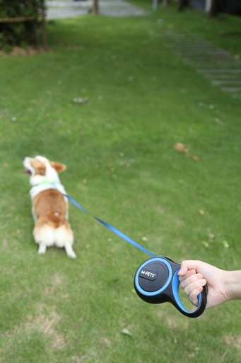 M-pets Liberty Dog Retractable Leash Blue - S / Blue