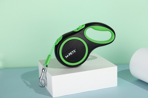 M-pets Liberty Dog Retractable Leash Blue - S / Green