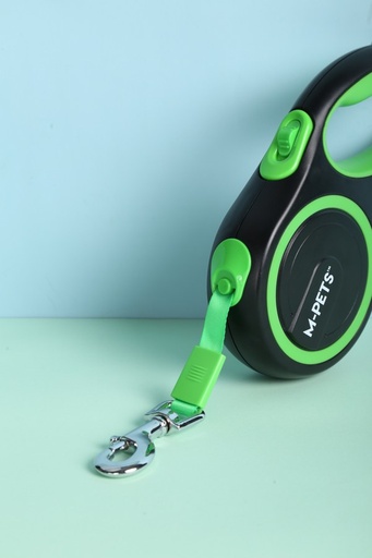 M-pets Liberty Dog Retractable Leash Blue - S / Green
