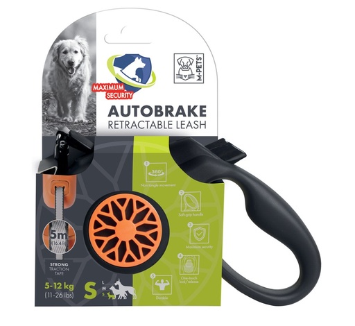 M-pets Autobrake Retractable Smart Leash -S