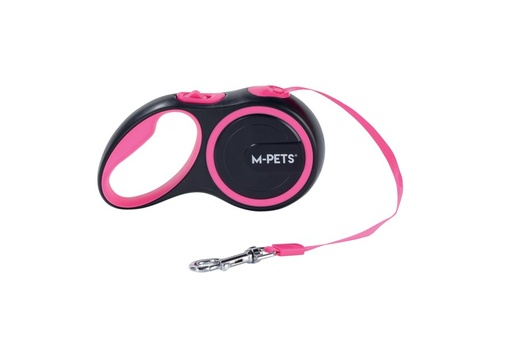 M-pets Liberty Dog Retractable Leash M / Pink
