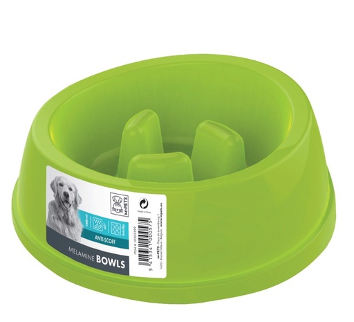 M-pets Melamine Bowl - High-back Slow-down 1400ml