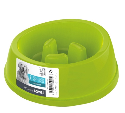 M-pets Melamine Bowl - High-back Slow-down 1400ml