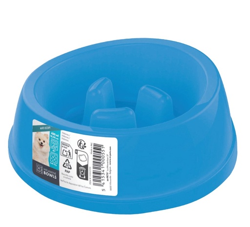M-pets Melamine Bowl - High-back Slow-down 450ml
