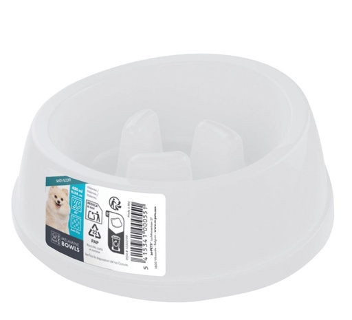 M-pets Melamine Bowl - High-back Slow-down 450ml