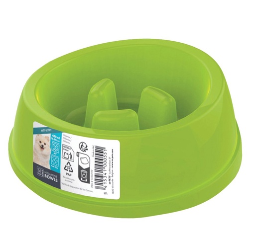 M-pets Melamine Bowl - High-back Slow-down 450ml