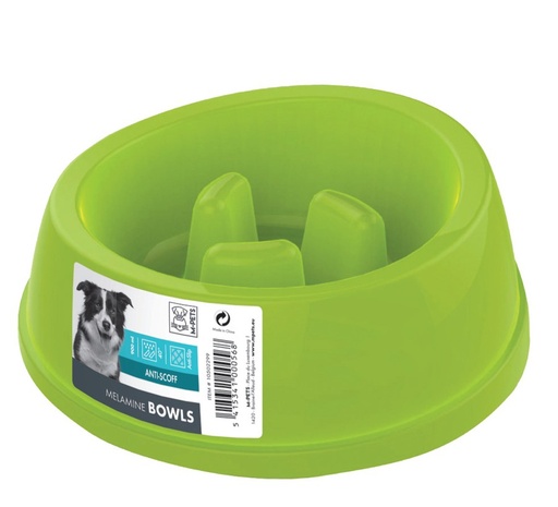 M-pets Melamine Bowl - High-back Slow-down 900ml