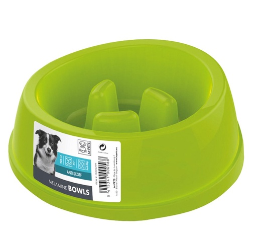 M-pets Melamine Bowl - High-back Slow-down 900ml