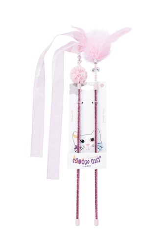 M-pets Mooncat - Cat Wand Set Nebula Puff & Galactic Plume Pink 2 Pcs