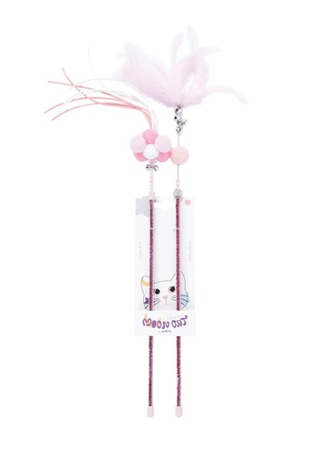 M-pets Mooncat - Cat Wand Set Stellar Plume & Cosmic Fluff Pink 2 Pcs