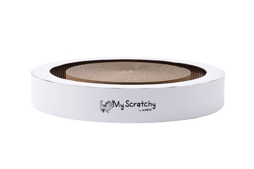 M-pets My Scratchy Cat Scratcher Milwaukee White