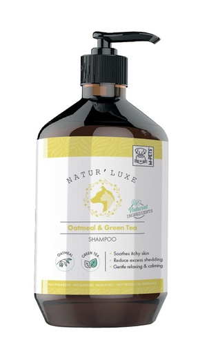M-pets Natur'luxe Oatmeal & Green Tea Shampoo - 500ml