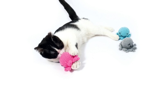 M-pets Octopus - 100% Organic Cotton - Pink