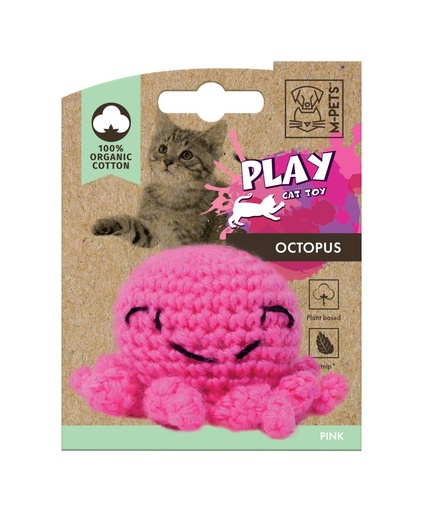 M-pets Octopus - 100% Organic Cotton - Pink
