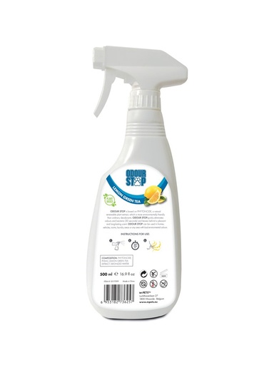 M-pets Odour Stop Deodorant Spray - Lemon Green Tea 500ml