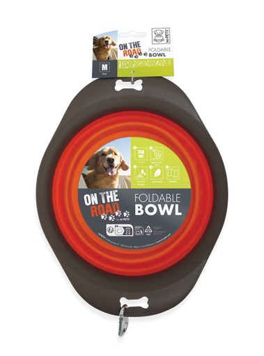 M-pets On The Road Foldable Bowl M - 25 X 19 X 6cm - 750ml