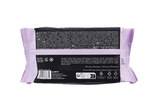 M-pets Onyx Lavender Wipes - 15×20cm 80 Sheets