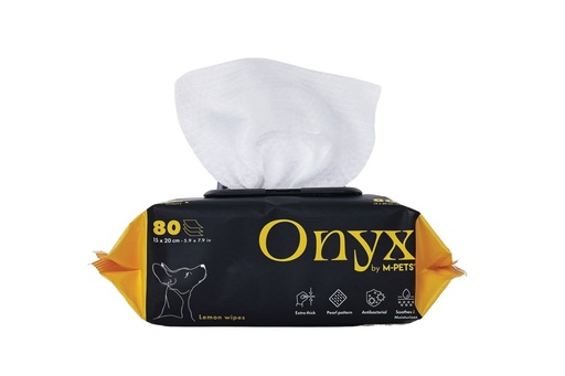 M-pets Onyx Lemon Wipes - 15×20cm 80 Sheets