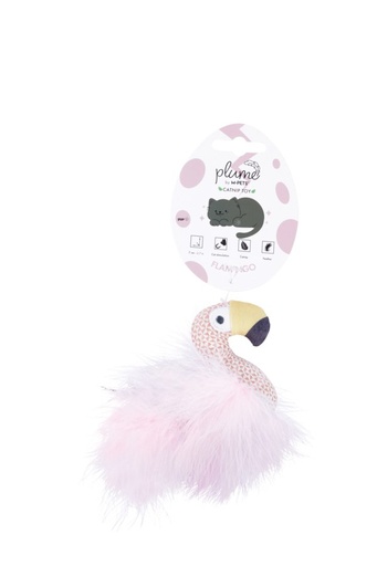 M-pets Plume Catnip Toy Flamingo