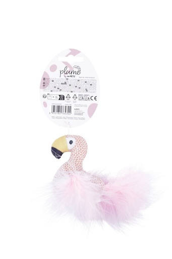 M-pets Plume Catnip Toy Flamingo