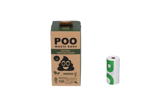 M-pets Poo Dog Waste Bags (120 Bags) - Mint Scented