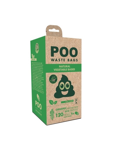 M-pets Poo Dog Waste Bags (120 Bags) - Mint Scented