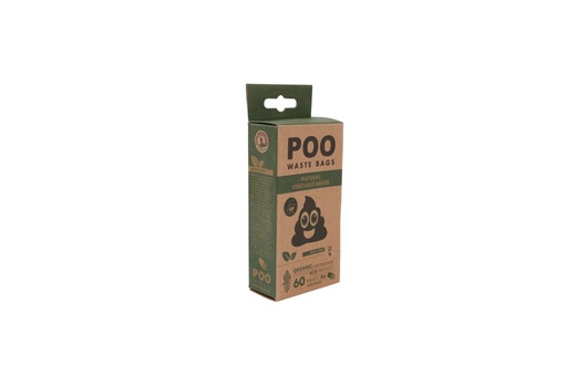 M-pets Poo Dog Waste Bags (60 Bags) - Mint