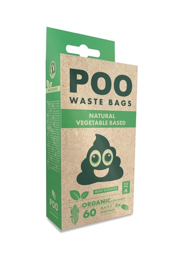 M-pets Poo Dog Waste Bags (60 Bags) - Mint