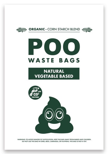 M-pets Poo Waste Bags - Natural Vegetable Based