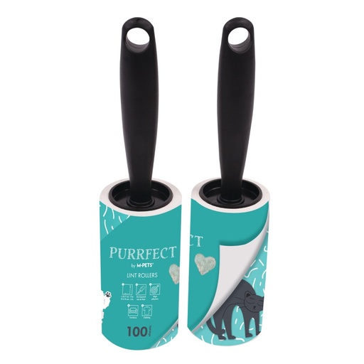 M-pets Purrfect Lint Rollers Green 100 Sheets