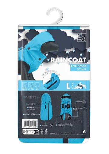 M-pets Raincoat Sky Blue L