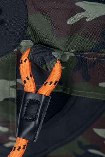 M-pets Remix Travel Carrier 2 In 1 With Leash/shoulder Belt - Camouflage & Orange