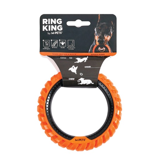 M-pets Ring King Orange & Black Single