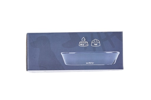 M-pets Serene Ceramic Bowls Fish Blue Wave - 240ml