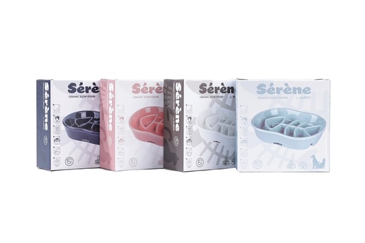 M-pets Serene Ceramic Bowls Fish Pearl Mist - 240ml