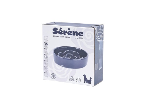 M-pets Sérene Ceramic Bowls Rose Blue Wave - 300ml