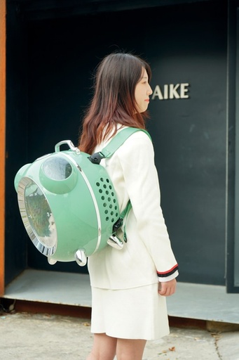 M-pets Sixties Clock Pet Carrier - Green