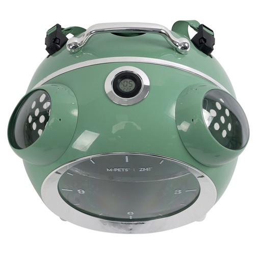 M-pets Sixties Clock Pet Carrier - Green