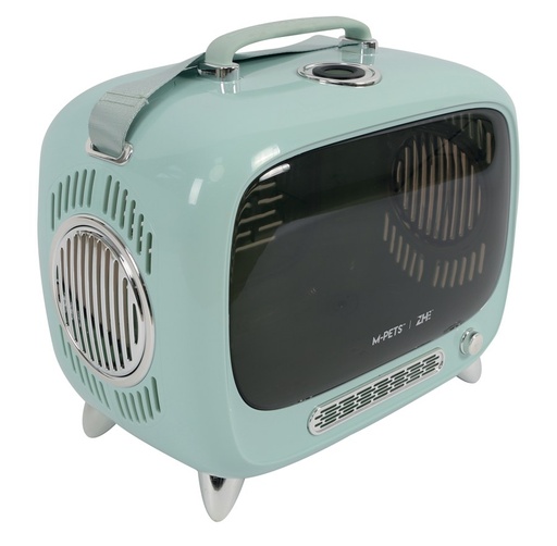 M-pets Sixties Tv Pet Carrier - Blue