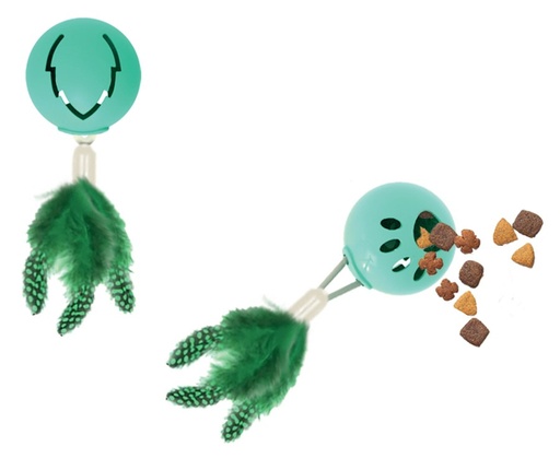 M-pets Tampo Cat Toy - Leaf With Treat Dispenser