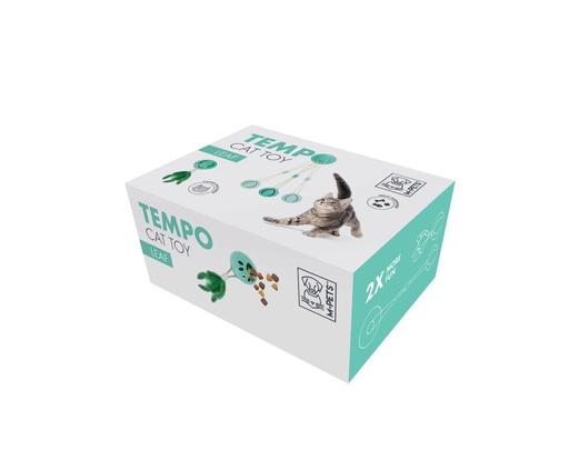 M-pets Tampo Cat Toy - Leaf With Treat Dispenser