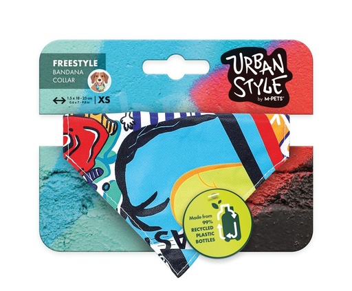 M-pets Urban Style Freestyle Bandana Collar Xs