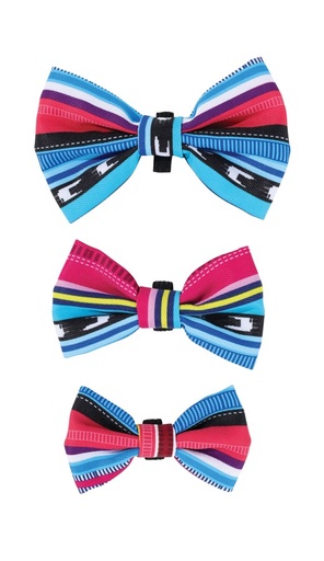 M-pets Urban Style Jazz Stripes Bow Tie Xs/s