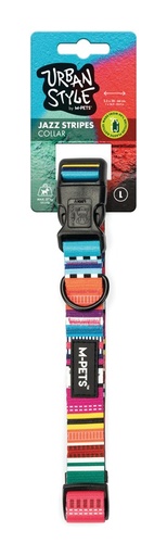 M-pets Urban Style Jazz Stripes Collar L